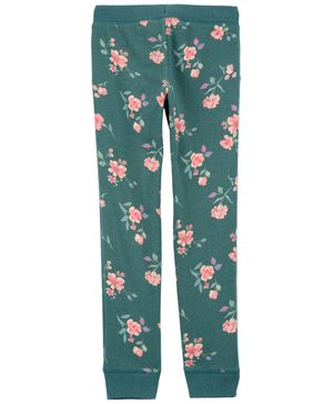 Pantalón De Tela Polar Con Cordón Estampado Floral Oshkosh B'Gosh