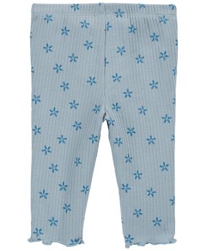 Pantalón Fácil De Poner Acanalado Estampado Floral Carter's