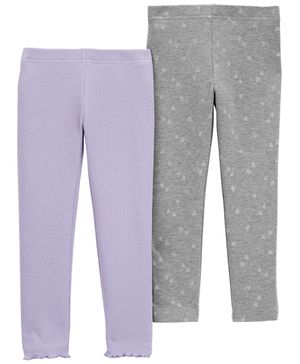 Paquete De 2 Leggings Con Brillos Carter's