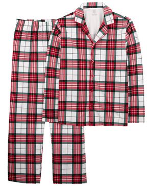 Pijama De 2 Piezas De Tela Polar Estilo Abrigo A Cuadros Carter's