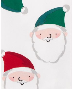 Pijama De 2 Piezas Estilo Abrigo De Tela Polar De Papá Noel Carter's