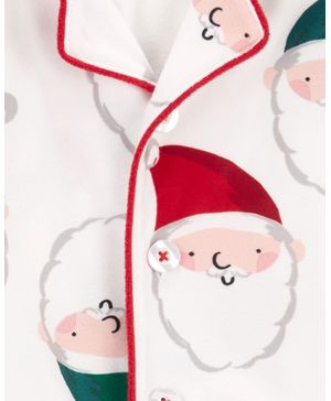 Pijama De 2 Piezas Estilo Abrigo Diseño Traje De Papá Noel Carter's