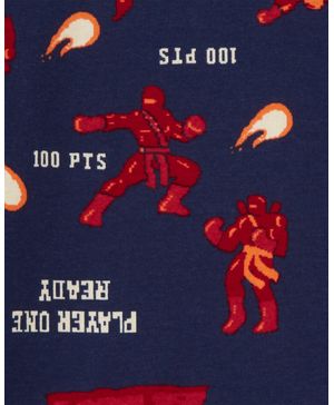 Pijama De 4 Piezas Ajuste Perfecto Con Estampado De Ninjas Carter's