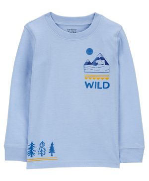 Playera Con Ilustración De Oso En La Naturaleza Carter's