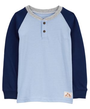 Playera Cuello Tipo Henley De Manga Raglán Carter's