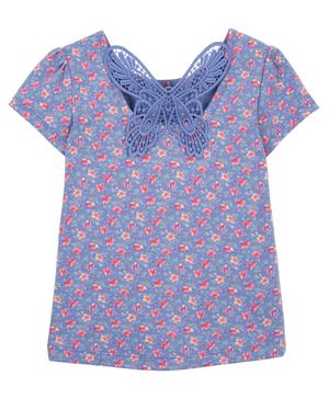 Playera Tejida De Ganchillo Con Estampado Floral Y Mariposas Oshkosh B'Gosh