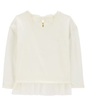 Playera Tipo Peplum De Tul Con Estampado De Ratoncita Bailarina Carter's