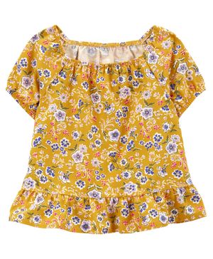 Playera Tipo Peplum Estampado Floral Carter's