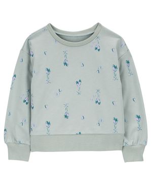 Sudadera De Algodón Con Cuello Redondo Carter's