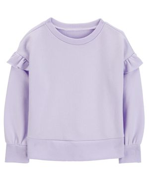 Sudadera De Tela Polar Con Cuello Redondo Carter's