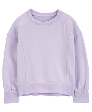 Sudadera De Tela Polar Con Cuello Redondo Carter's
