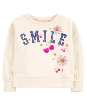 Sudadera Estampado Smile Floral Carter's