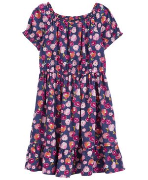 Vestido Cintura Baja Estampado Floral Carter's