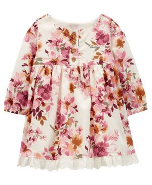 Vestido Con Adorno De Ojales Estampado Floral Oshkosh B'Gosh