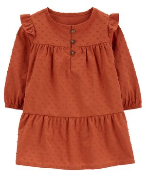 Vestido Con Olanes De Algodón Carter's