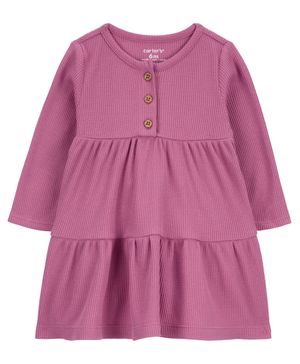 Vestido Con Volantes De Tela Termal Carter's