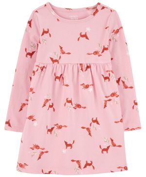 Vestido De Punto Estampado De Zorro Carter's