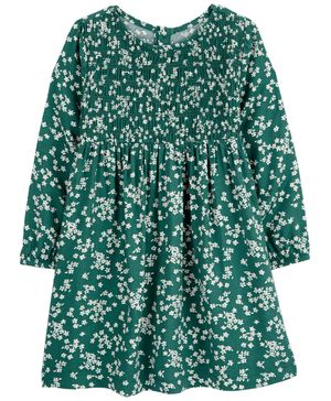 Vestido Floral De Manga Larga Carter's