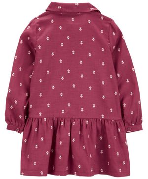 Vestido Tipo Peplum Camisero De Manga Larga Carter's