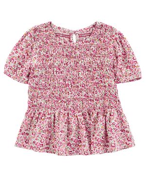 Blusa Estilo Peplum Floral Para Preescolares Carter's