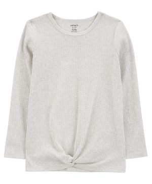 Blusa Manga Larga Nudo Al Frente Punto Elástico Carter's
