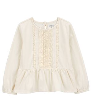 Blusa Tipo Peplum Con Ojillos Oshkosh B'Gosh