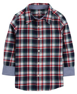 Camisa A Cuadros Con Botones Al Frente Oshkosh B'Gosh