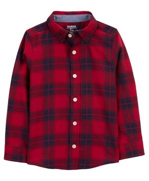 Camisa Con Botones Al Frente A Cuadros Oshkosh B'Gosh