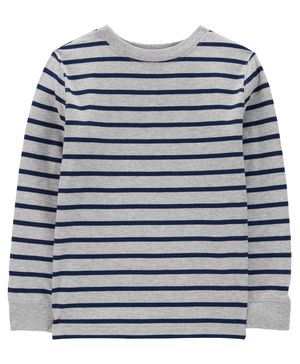 Camiseta De Manga Larga De Rayas Carter's