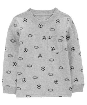 Camiseta De Manga Larga Estampado Deportivo Carter's