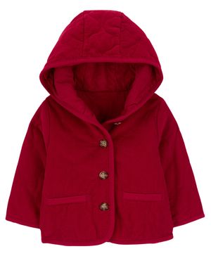 Chamarra Acolchada De Pana Con Capucha Carter's