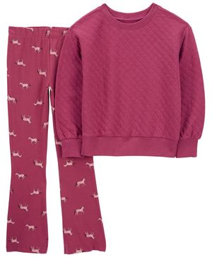 Conjunto De 2 Piezas Sudadera Acolchada Y Leggings Carter's