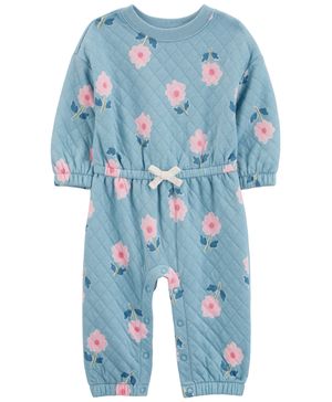 Mono Jumpsuit Doble Punto Estampado Floral Carter's