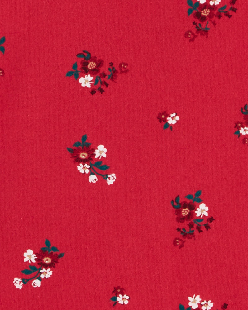 Pañalero de Manga Larga con Estampado Floral Rojo 1R572310|Oshkosh