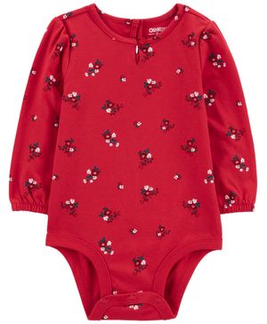 Pañalero De Manga Larga Con Estampado Floral Oshkosh B'Gosh