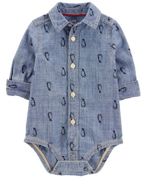 Pañalero De Pingüinos Con Botones Al Frente Oshkosh B'Gosh