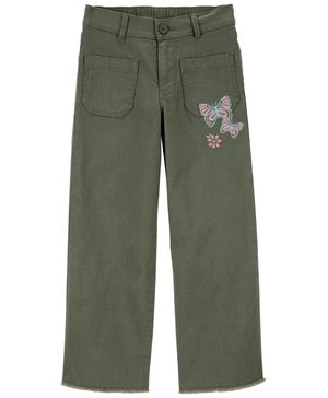 Pantalón Acampanado Talla Infantil Con Mariposa Bordada Oshkosh B'Gosh