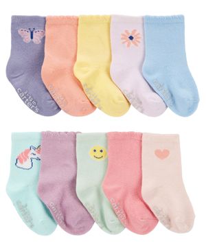 Paquete 10 Pares De Calcetines Para Bebé Carter's