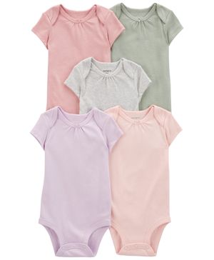 Paquete De 5 Pañaleros De Manga Corta Carter's