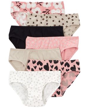 Paquete De 7 Calzones De Algodón Elástico Leopardo Carter's
