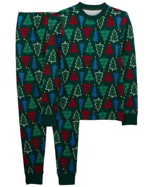 Pijama 2 Piezas Ajuste Perfecto, Estampado Árbol De Navidad Carter's