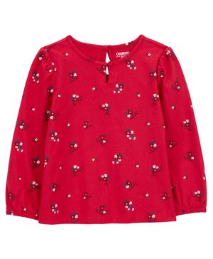 Playera De Manga Larga Con Estampado Floral Oshkosh B'Gosh