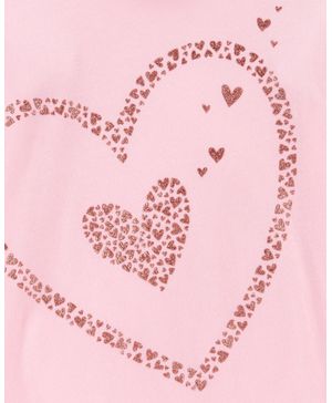 Playera Gráfica De Manga Larga Estampado De Corazón Carter's