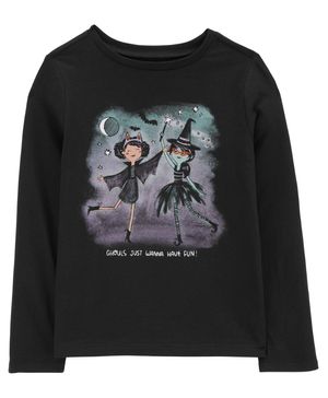 Playera Gráfica De Manga Larga Halloween Carter's