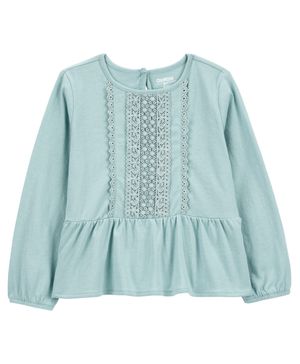 Playera Tipo Peplum Con Ojales Para Preescolares Oshkosh B'Gosh