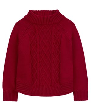 Suéter De Punto Trenzado Con Cuello Tortuga Carter's