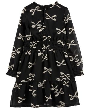 Vestido De Fiesta De Gasa Con Estampado De Lazo Carter's