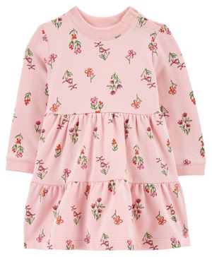 Vestido Tela Polar Con Estampado Floral Carter's