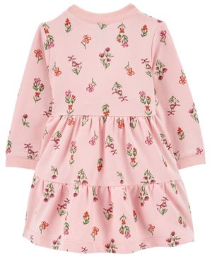 Vestido Tela Polar Con Estampado Floral Carter's