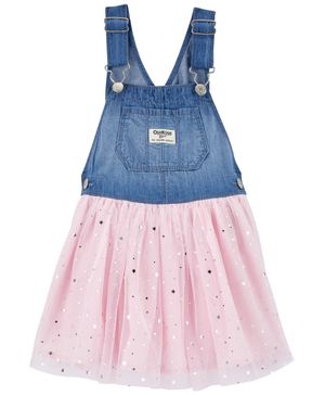 Vestido Tipo Overol Y Tul Con Brillos Oshkosh B'Gosh